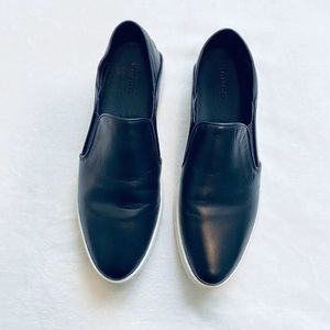 VINCE Garvy Leather Slip on Sneakers